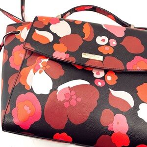 Kate Spade Laurel Way LILAH Floral Print Purse with Removable Strap